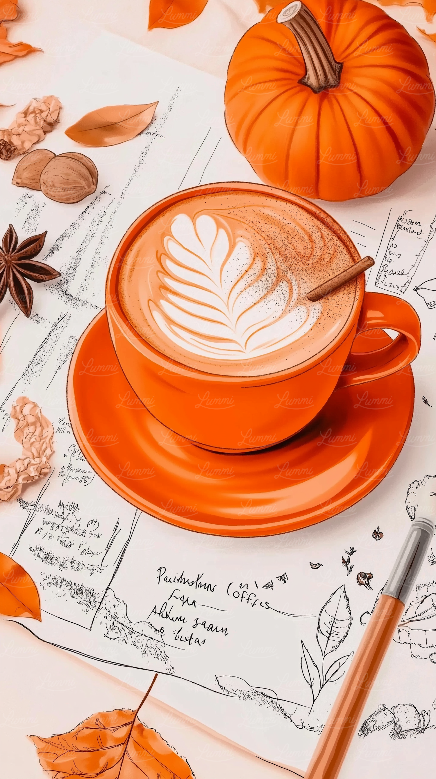 Autumnal Latte Art