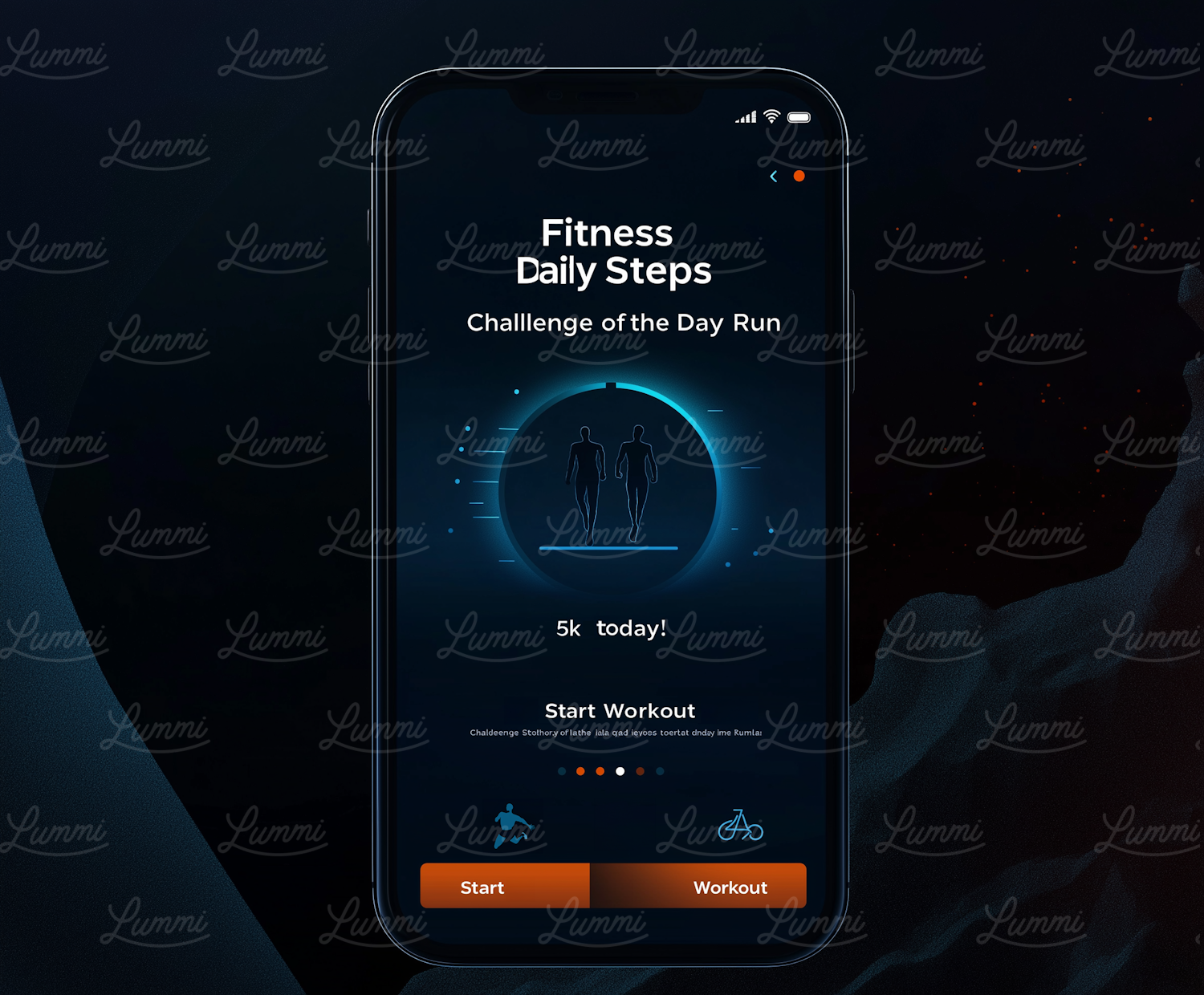 Fitness Application Interface