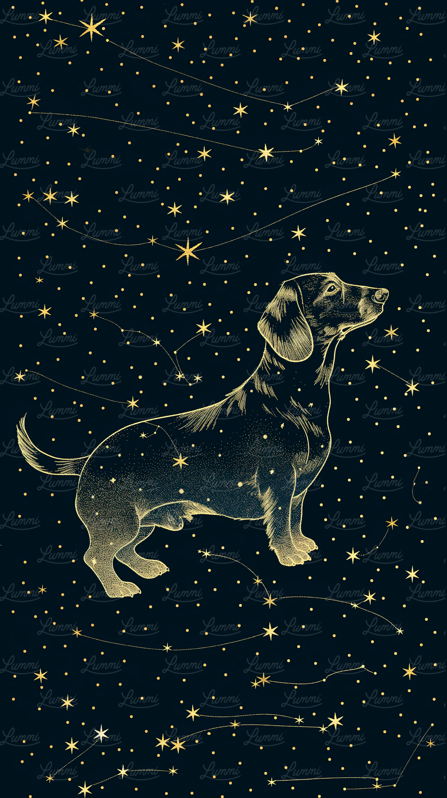 Celestial Dog Illustration