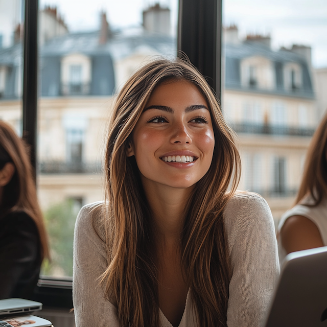 Smiling Young Woman Indoors