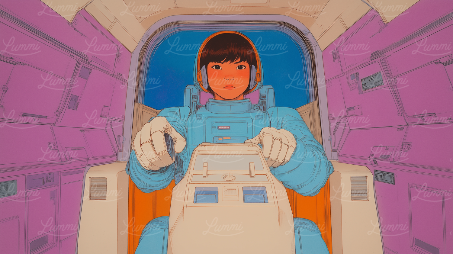 Futuristic Spacecraft Pilot