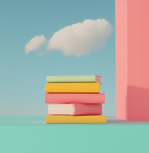 Colorful Stack of Books