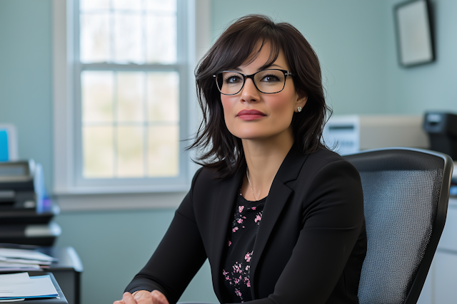 Woman in Office Setting