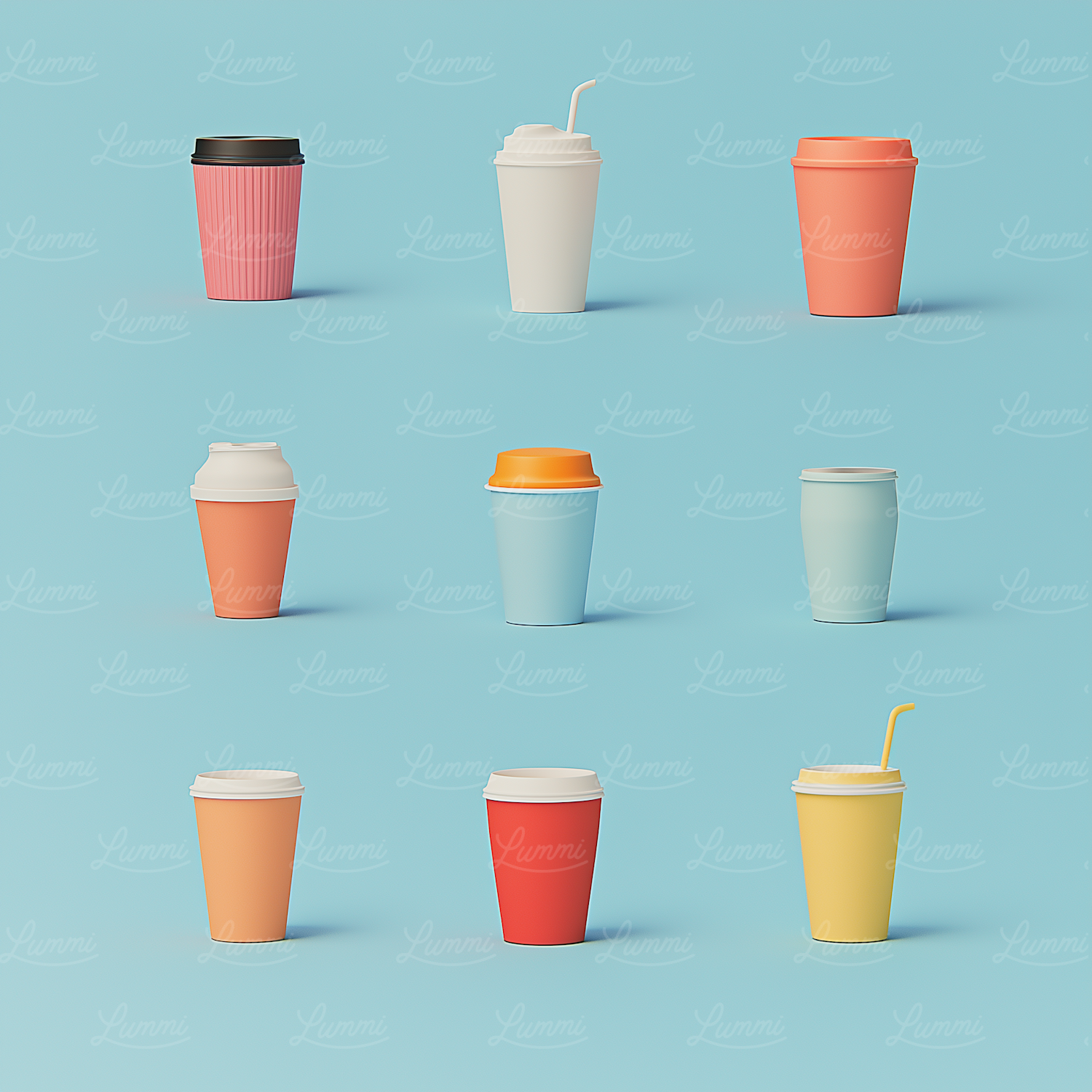 Stylized Beverage Container Collection