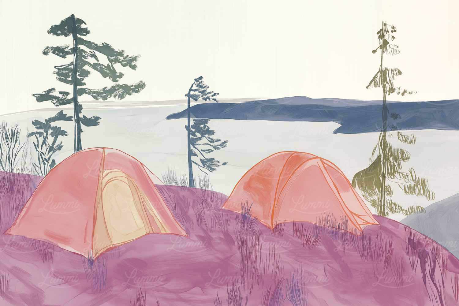 Serene Outdoor Camping Scene