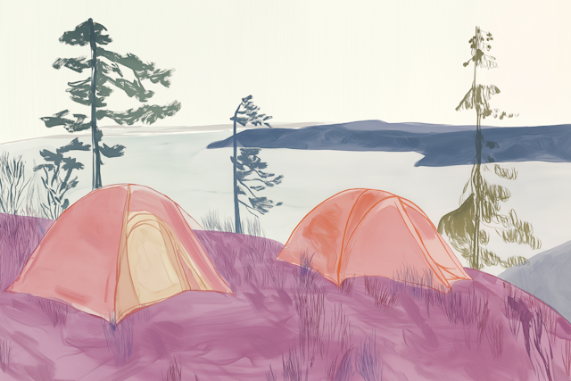 Serene Outdoor Camping Scene