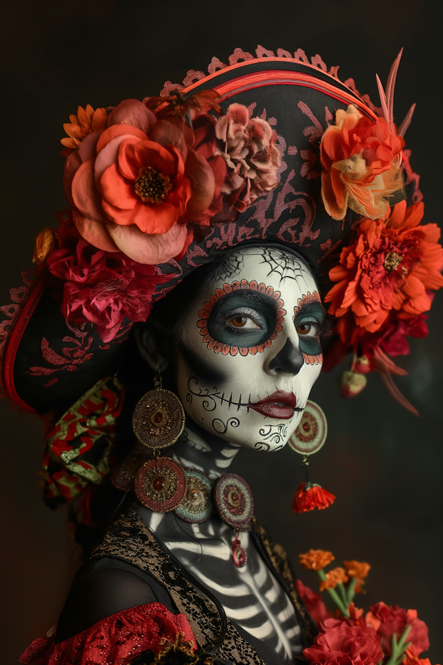 Vibrant Day of the Dead Costume