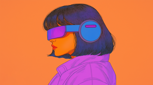 Futuristic Profile Illustration