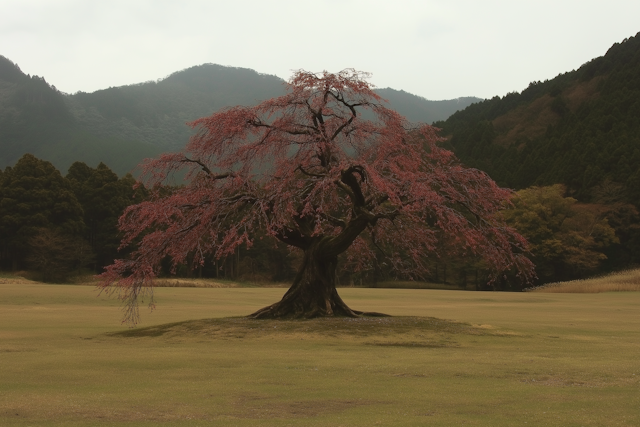 Solitary Tree in Rolling Hills