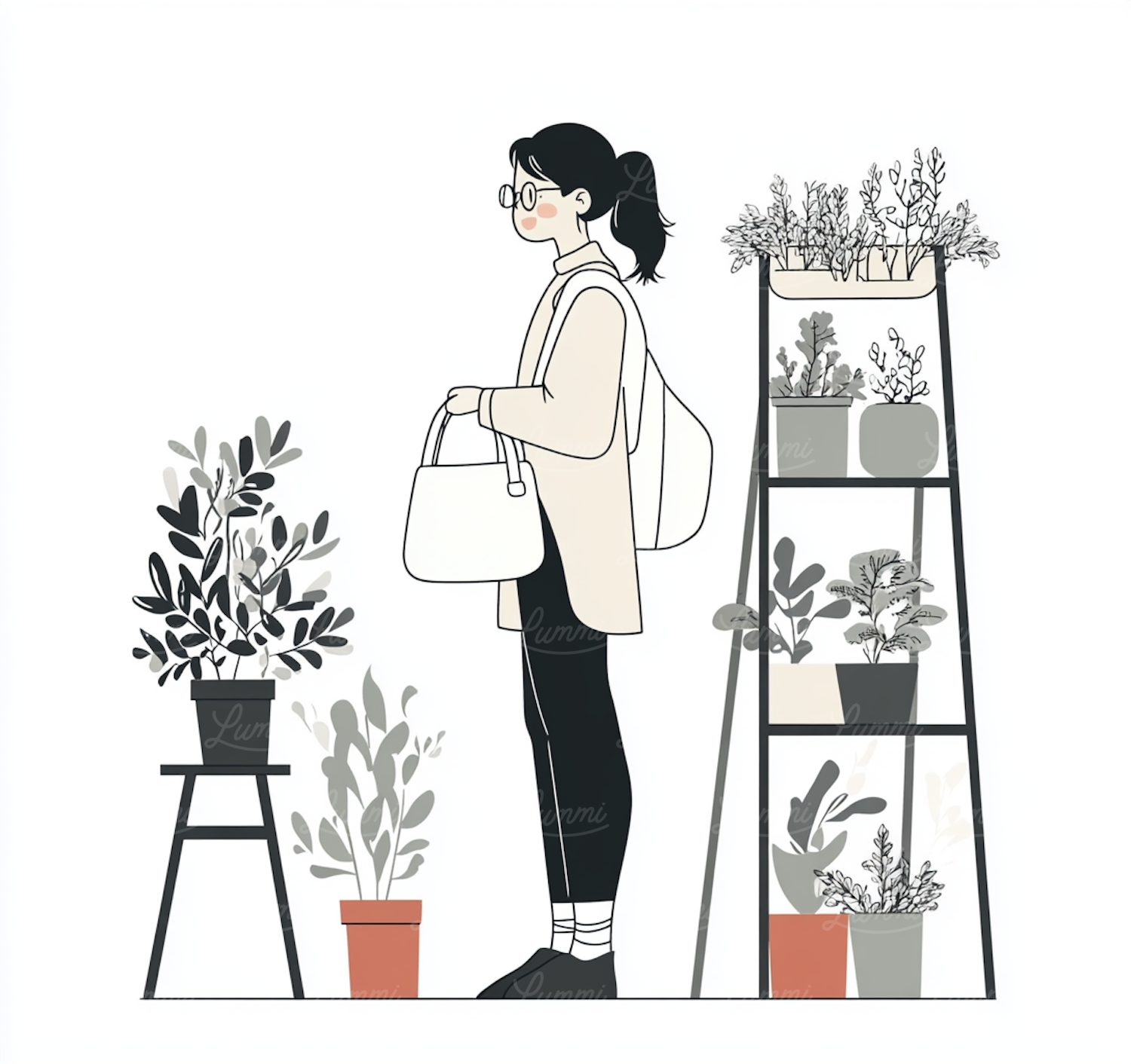 Tranquil Indoor Plant Lover