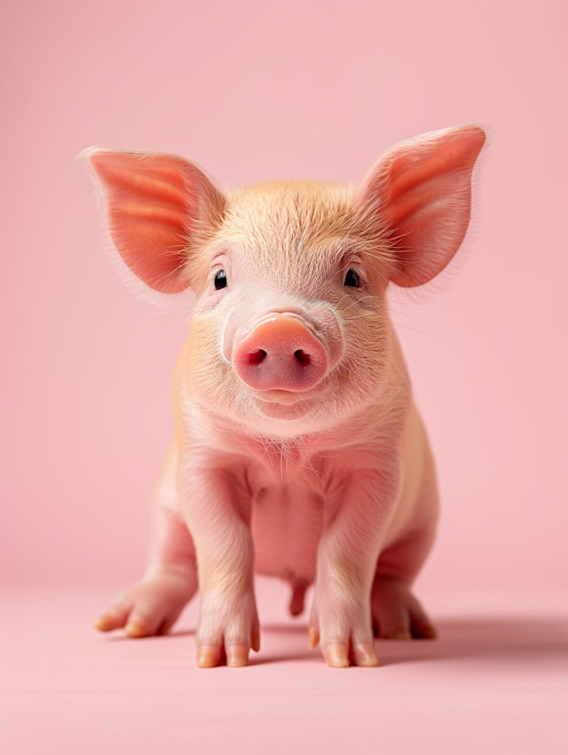 Adorable Piglet Portrait