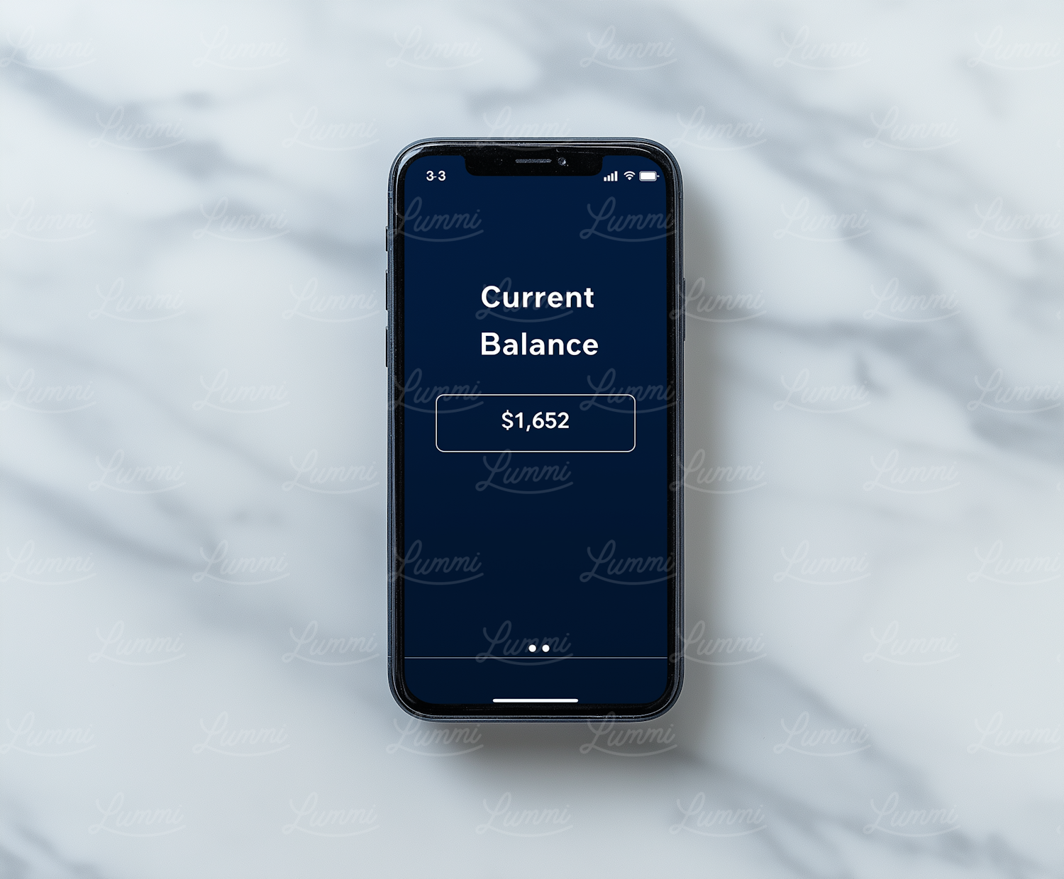 Modern Smartphone Displaying Financial App