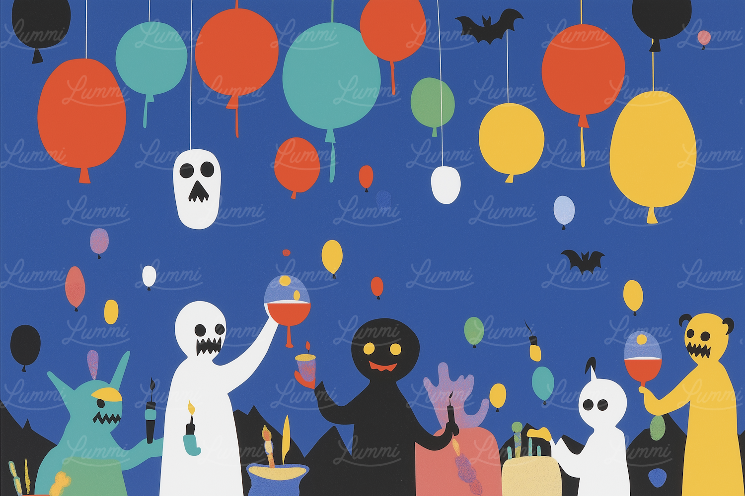 Halloween Party Scene