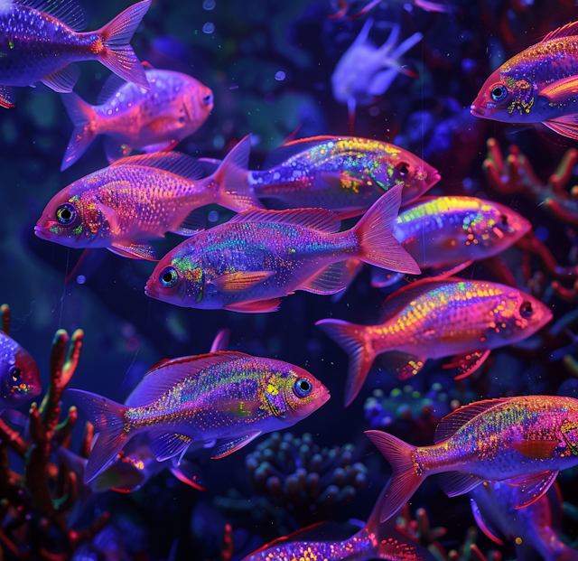 Vibrant Underwater Fish Scene