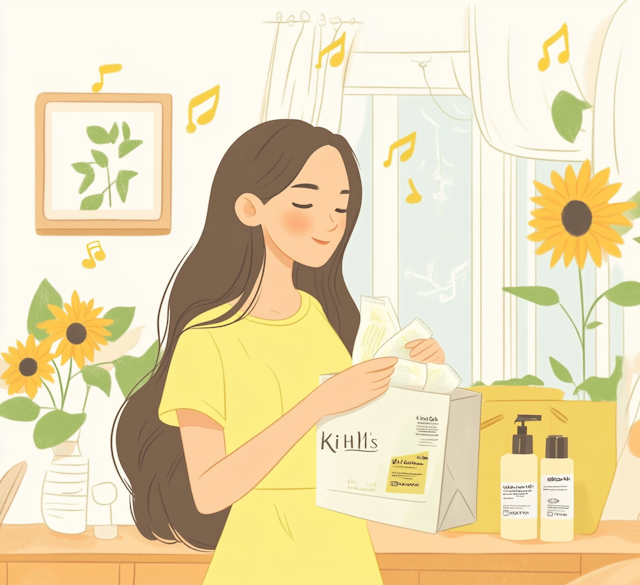 Serene Beauty Routine Illustration