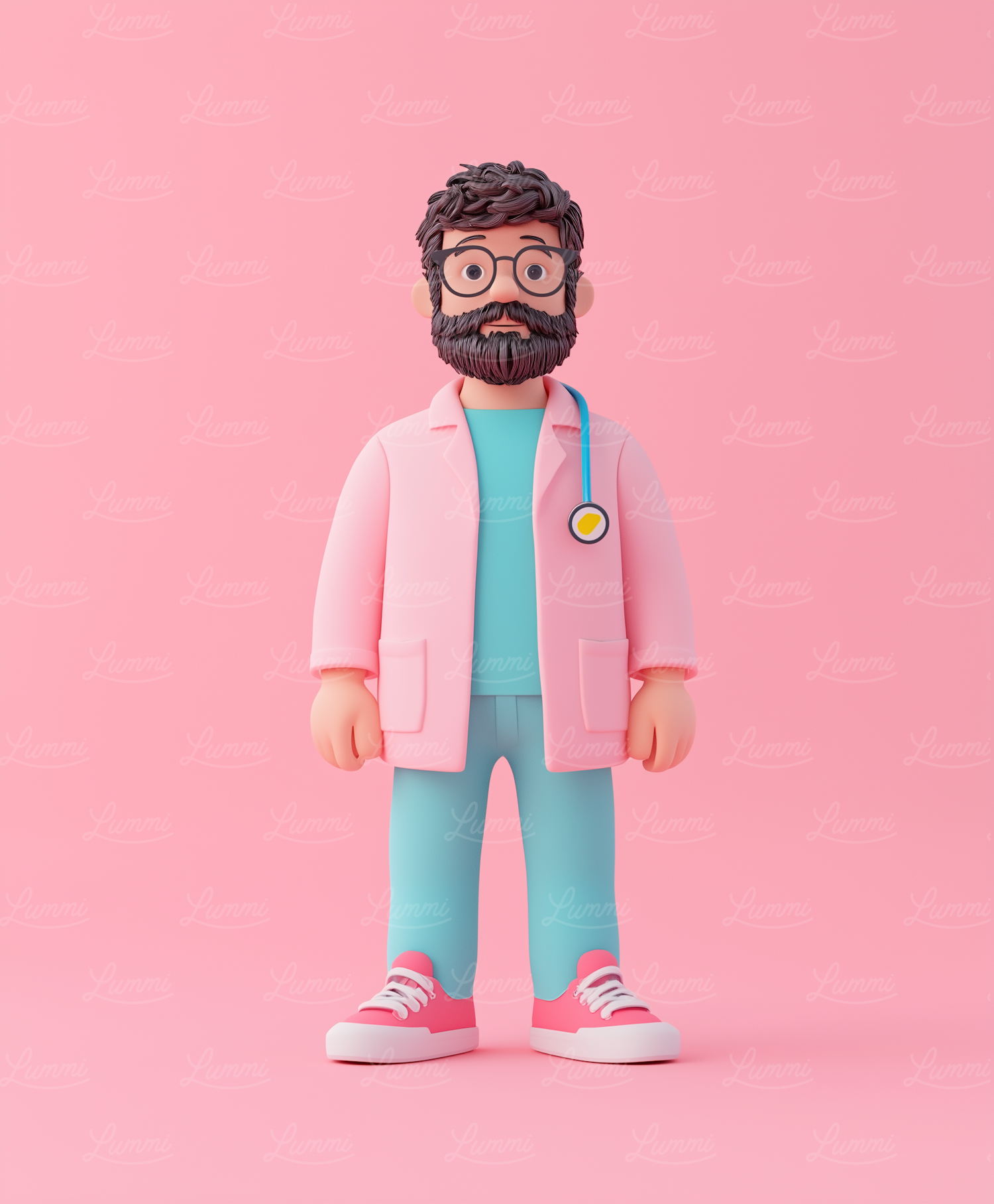 Cartoon Doctor Character Illustration