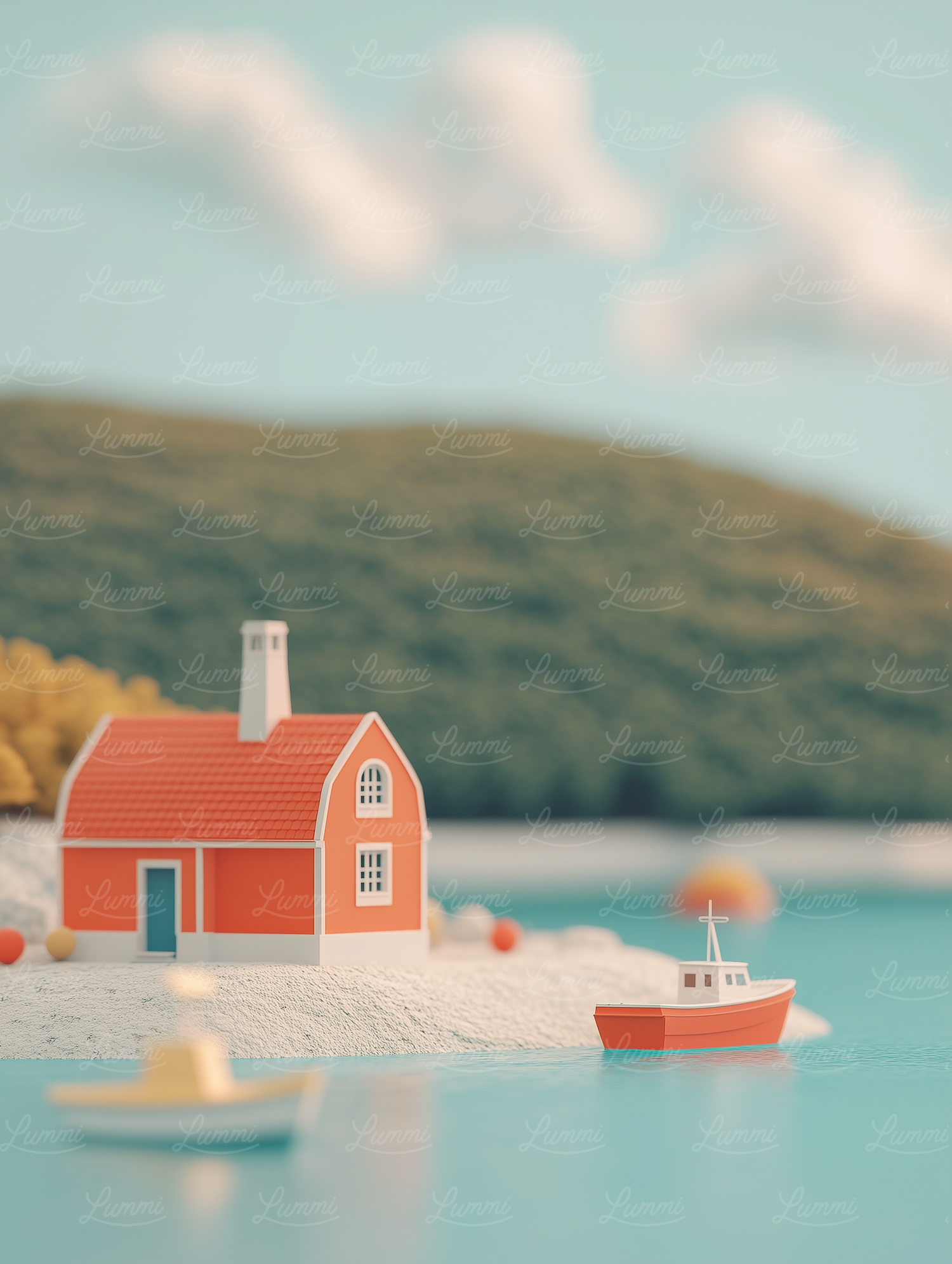 Miniature Seaside Scene