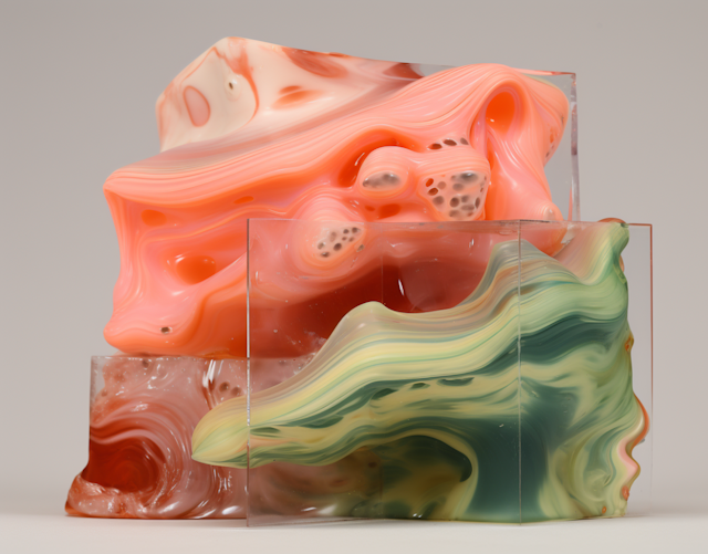 Translucent Trio: Fluid Earth and Fire