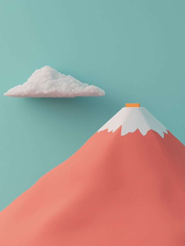 Stylized Mountain Illustration