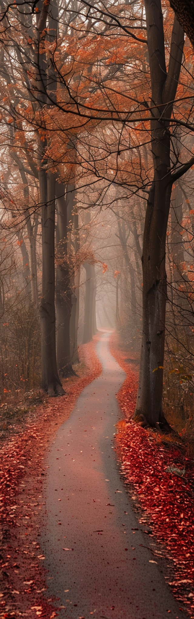 Autumnal Serenity in Forest